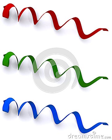 Colorful Ribbons Stock Photo