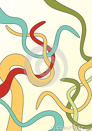 Colorful ribbons Vector Illustration