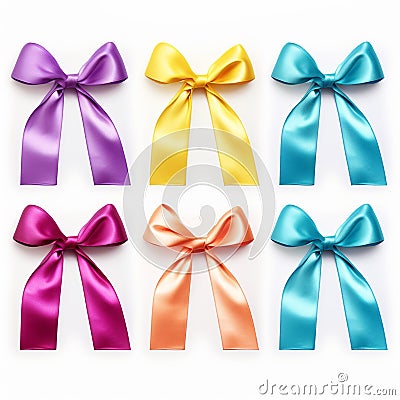 Colorful ribbons for a cause Stock Photo