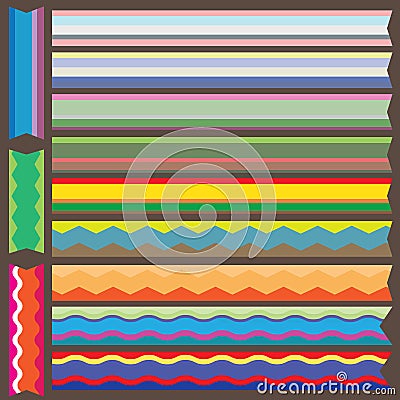 Colorful ribbons Stock Photo