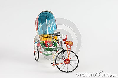 Colorful rickshaw toy Stock Photo