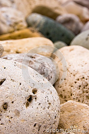 Colorful rock garden Stock Photo