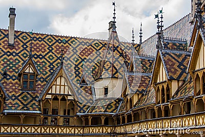 Colorful roof Stock Photo