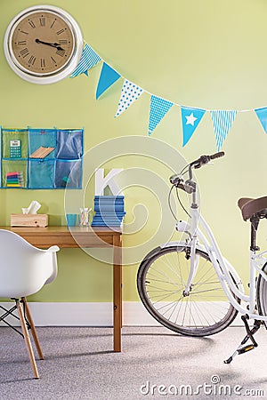 Colorful room of active child Stock Photo