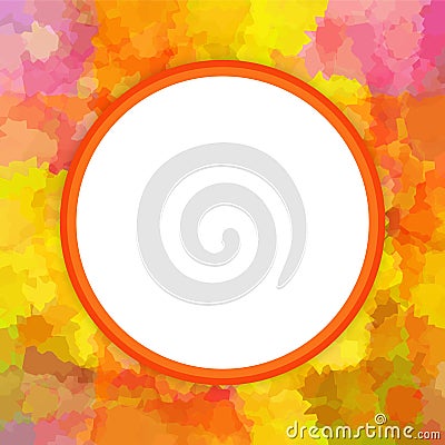 Colorful round frame Stock Photo