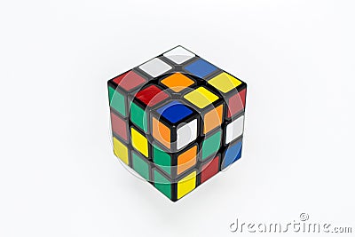 Colorful Rubik cube for Children Editorial Stock Photo