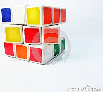 colorful rubik toy that can hone brain skill Editorial Stock Photo