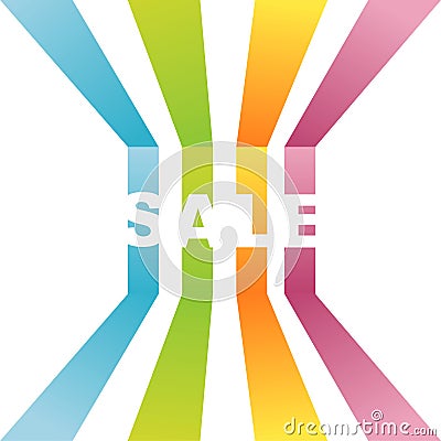 Colorful sale background Vector Illustration