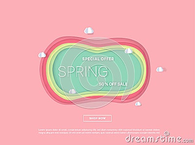 Colorful sale background. Vector Illustration