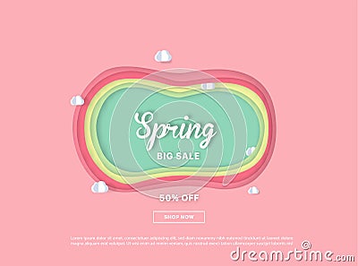 Colorful sale background. Vector Illustration