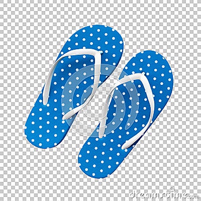 Colorful sandals isolated die cut layer.clipping path.For design summer concepts Stock Photo