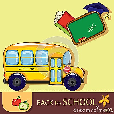 Colorful school background Vector Illustration