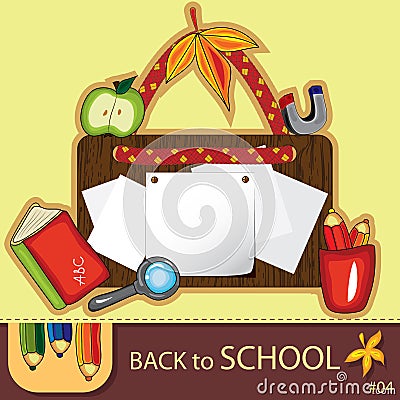 Colorful school background Vector Illustration