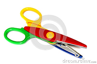 Colorful Scissor Stock Photo