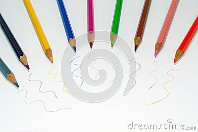 Colorful scribbles Stock Photo