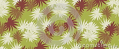 Colorful seamless arabian pattern with climbing plants and decorative elements. Indian vector wallpaper. Floral design for Stock Photo