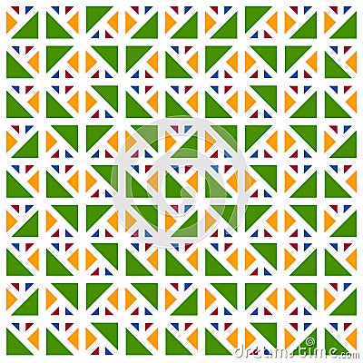 Colorful Seamless Pattern With Triangles, Abstract, Illustrator Geometric Pattern Wallpaper Stock Photo