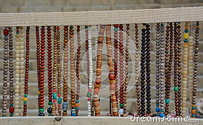 Colorful semiprecious stone bracelets Stock Photo