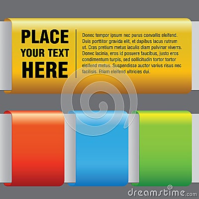 Colorful shapes Vector Illustration