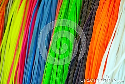 Colorful Shoelaces Stock Photo