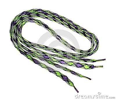 Colorful shoelaces Stock Photo