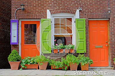 Colorful Shop Front Stock Photo