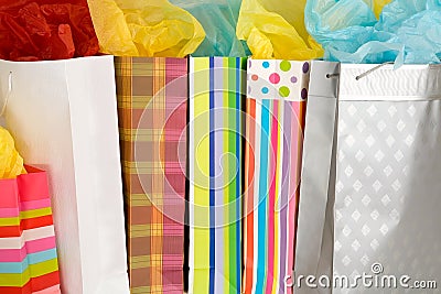 Colorful Shopping Bags Stock Photo