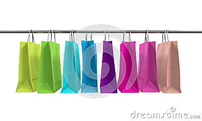 Colorful Shopping Bags Stock Photo