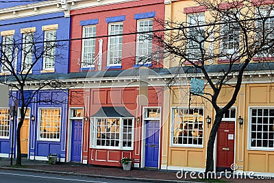 Colorful shops Stock Photo