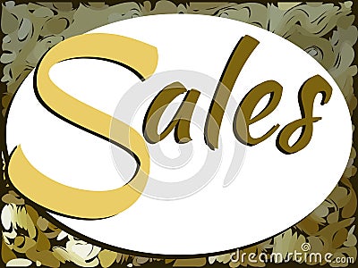 Colorful signboard with word sales Stock Photo