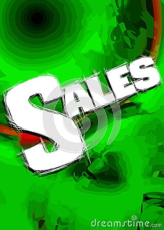 Colorful signboard with word sales Stock Photo