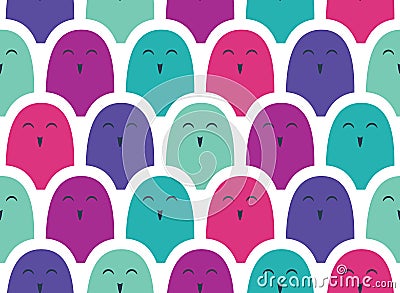 Colorful simple pattern . Crowd Stock Photo