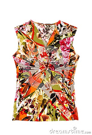 Colorful Sleeveless Shirt Stock Photo