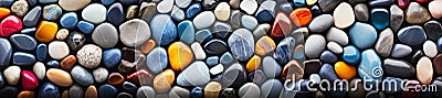 Colorful Small Stones Background Stock Photo