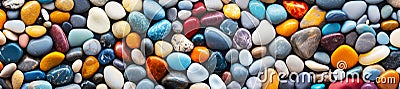 Colorful Small Stones Background Stock Photo