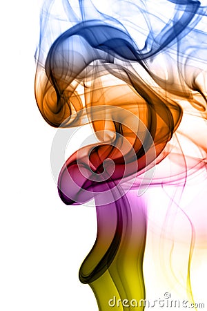 Colorful smoke Stock Photo