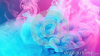 Colorful smoke clouds with a colorful background, Cloud and fog, Glowing color steam wallpaper Stock Photo