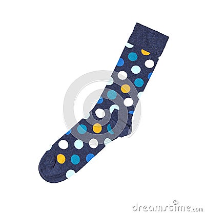 Colorful sock on white background Stock Photo