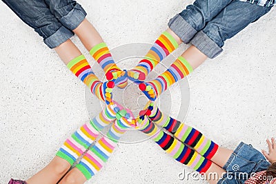 Colorful socks Stock Photo