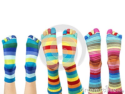 Colorful socks Stock Photo