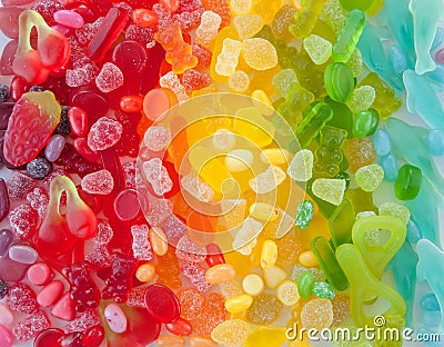 Colorful soft candy Stock Photo