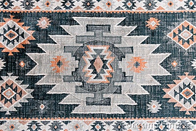 Native American design rug Stock Photo