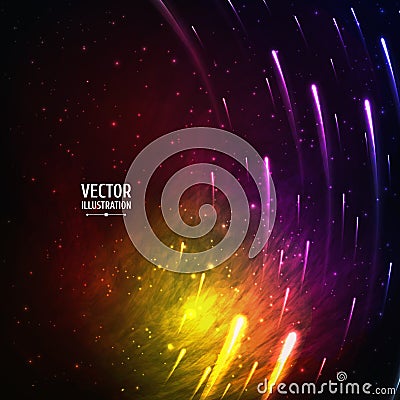 Colorful Space Galaxy Background with Light, Stock Photo