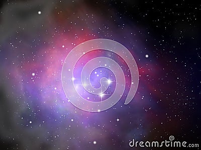 Colorful space nebula Stock Photo