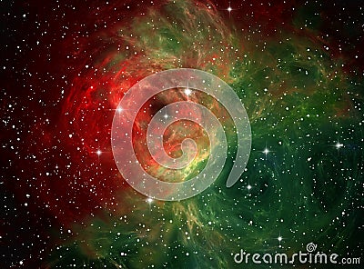 Colorful space nebula Stock Photo