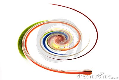 Colorful spiral Stock Photo
