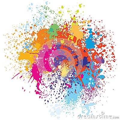 Colorful splash background Vector Illustration