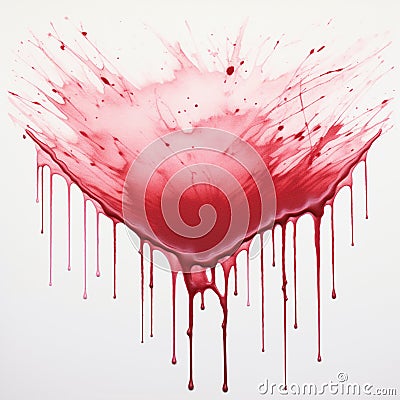 Colorful splats on white Stock Photo