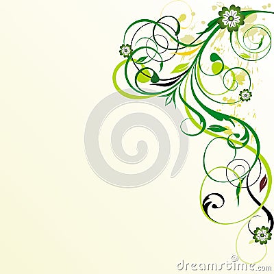 Colorful spring background Vector Illustration