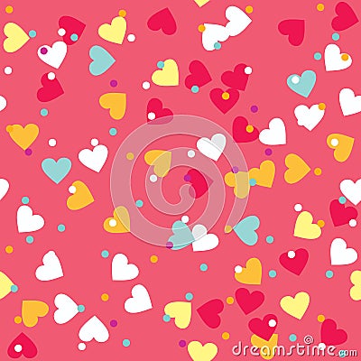 Colorful Sprinkles Donut Glaze Seamless Pattern Vector Illustration